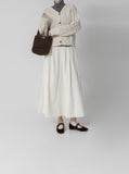 Plain Corduroy Brushed Skirt