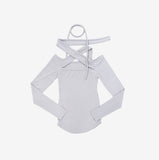 Sage Cutout Strap T-shirt