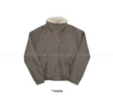 (Lining Dumble) SHEARLING NECK FUZZY JUMPER