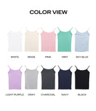 Rihu Basic Spandex Color Strap Sleeveless