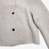 Mean high neck wool handmade short coat