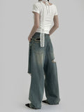 Swim Layered Halter U-neck Tee