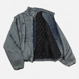 Kud cut denim padded jumper