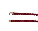 [Cowhide] SLIM WEAVING BELT