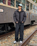 Double pocket washed denim pants