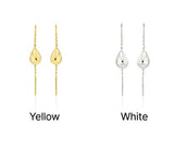Champagne Moon Dew Drop Silver Darling Earrings