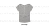 BACK BUTTON SLIT TEE