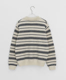 Hengo Stripe Collar Knit