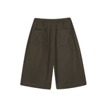 Stool side deep tuck chino pants