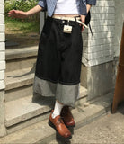 ROLL-UP BERMUDA DENIM