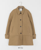 [BAONHAUS] Sennen Frill Collar Single Coat