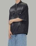 Nurse denim short sleeve shirt