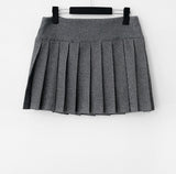 Elite Checkered Pleats Mini Skirt