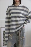 Striped Button Knit