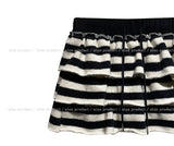 Pierre Stripe Set-up Flare Skirt
