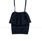 [BAG SET] DOT FRILL SLEEVELESS