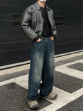 Curve Incision Crop Leather Padding