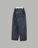 Mons denim banding wide pants