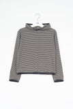 (W) Hiking Striped Hooded Top