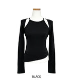 Connie unbalanced halter-neck bolero Set