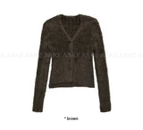FEATHER HAIRY CARDIGAN