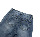 DAMAGE BOOTCUT DENIM