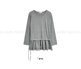 (Brushed) FRILL STRAP LONGSLEEVE