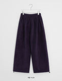 [BAONHAUS] Codend Fleece Brushed Banding Balloon Wide Pants