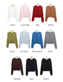 Hunin Basic V-Neck Knit Cardigan