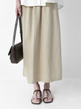 Peak Linen Banding Skirt