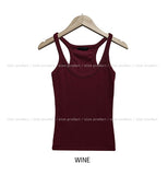 [U-BASIC] Boldy Line Ribbed Crop Sleeveless