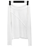 Batz cut-off off-shoulder top