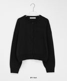 Lucyuni Color Round Knit Cardigan