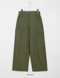 [BAONHAUS] Boled Cargo Wide Cotton Pants