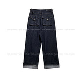 Pose Hip Pocket Non-Fade Roll-Up Denim Pants