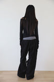 Dio strap cotton pants