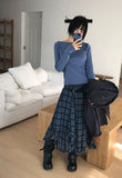 BOAT NECK SLIT LONGSLEEVE