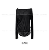 Tenshi see-through shirring drape hoodie