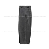 Oat herringbone side pintuck balloon pants