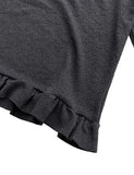 CIRCLE FRILL SLEEVE T