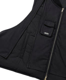 Layered Padded Zip Up Vest