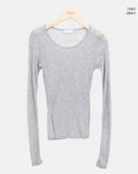 Maden See-Through Layered Long Sleeve T-Shirt