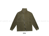 DIAGONAL HIGH-NECK ZIP-UP
