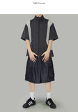Halon nylon half jacket