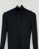 Turtleneck Ribbed Warmer T-Shirt