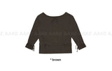 (2-WAY) STRAP LOOSE KNIT