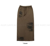 LETTERING MAXI SKIRT