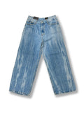 Tie dyed Light Blue Wide Jeans