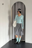 TWIST BUTTON CARDIGAN