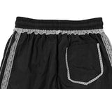 Tsukin Lace Track Nylon Wide Banding Pants